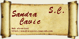 Sandra Čavić vizit kartica